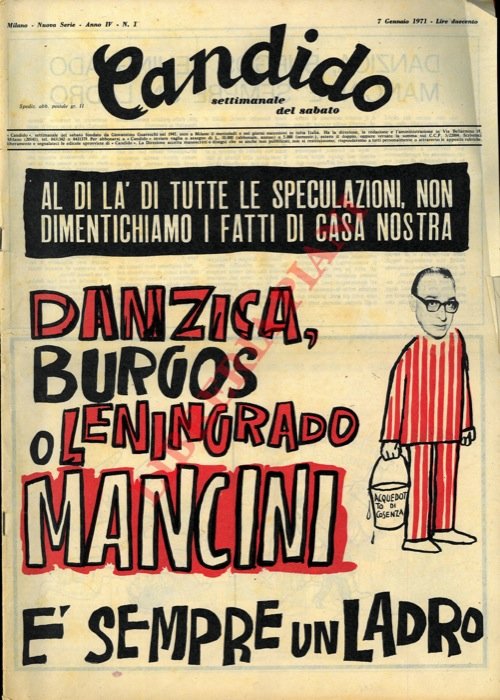 Candido. Settimanale del sabato. 1971.