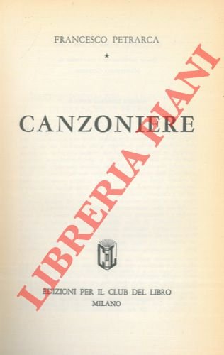 Canzoniere.