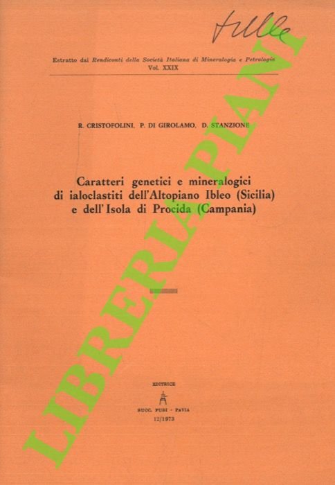 Caratteri genetici e mineralogici di ialoclastiti dell'Altopiano Ibleo (Sicilia) e …