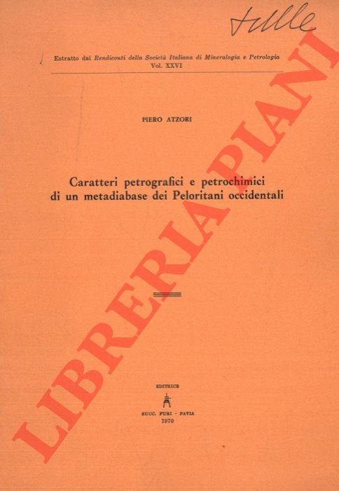 Caratteri petrografici e petrochimici di un metadiabase dei Peloritani occidentali.