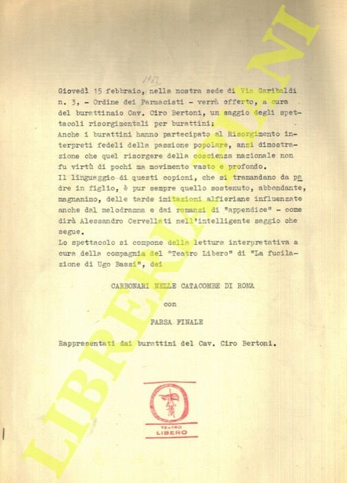 Carbonari nelle catacombe di Roma con farsa finale. Rappresentati dai … | Immagine Gallery 2