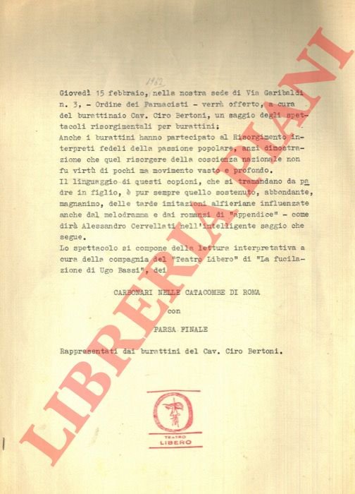 Carbonari nelle catacombe di Roma con farsa finale. Rappresentati dai … | Immagine Gallery 3