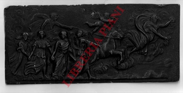 Carro dell'Aurora di Guido Reni. Bassorilievo in metallo