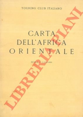 Carta dell'Africa Orientale. Eritrea - Etiopia (Abissinia) - Somalia.