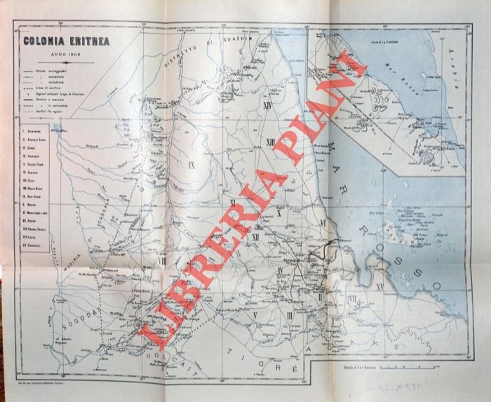 Carta della colonia Eritrea.