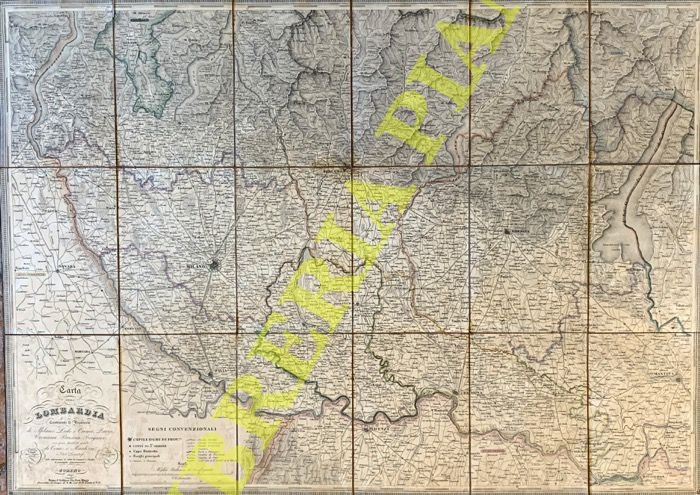 Carta della Lombardia. Contenente le Provincie di Milano Lodi e … | Immagine Gallery 2