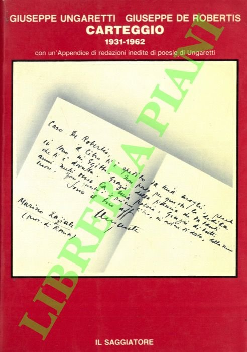 Carteggio. 1931-1962.