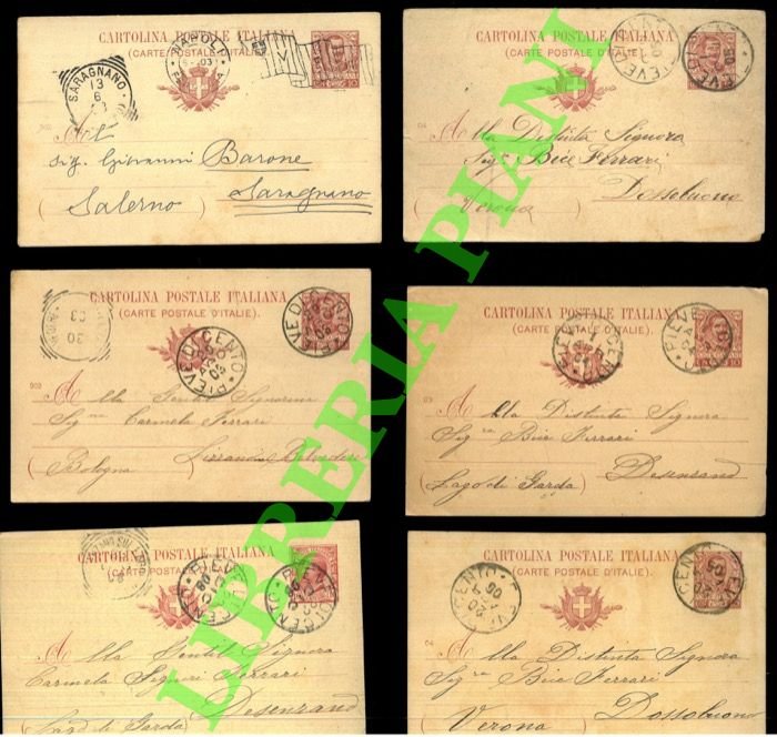 Cartolina postale italiana. (Carte postale d'Italie). Regno.