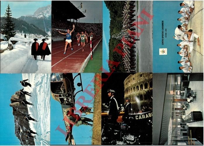 Cartoline a colori sull'Arma : La banda, in pattuglia, cinofili …