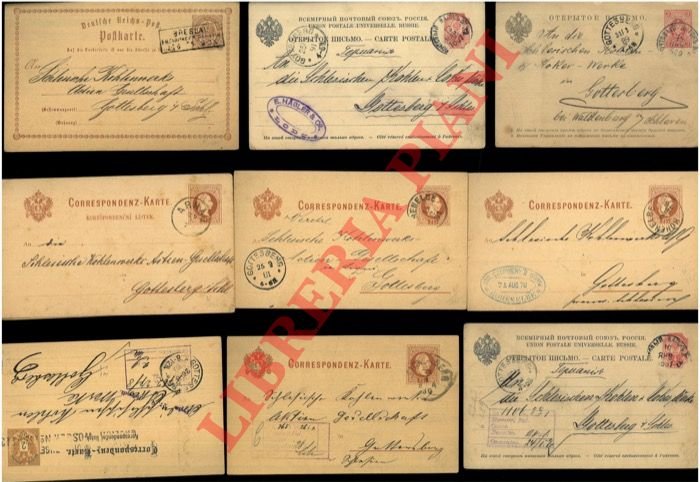 Cartoline postali austriache e tedesche.