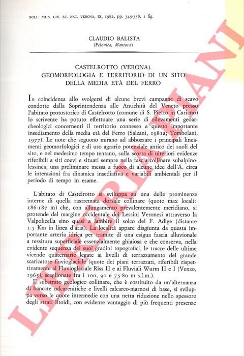 Castelrotto (Verona) . Geomorfologia e territorio di un sito della …