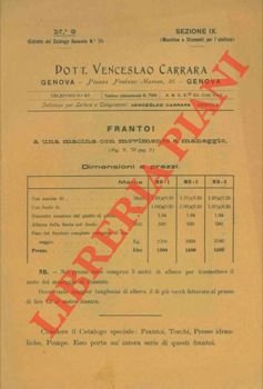 Catalogo di macchine per la produzione dell'olio d'oliva (frantoi, macine, …