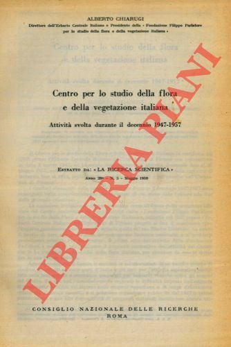 Centro per lo studio della flora e della vegetazione italiana. …