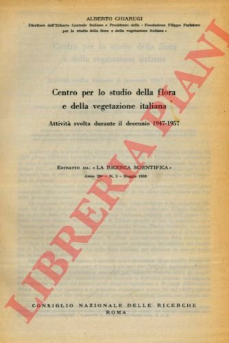 Centro per lo studio della flora e della vegetazione italiana. …