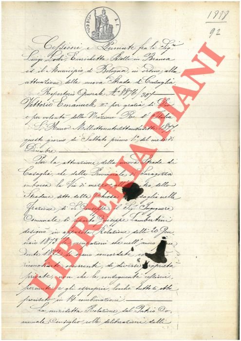 Cessione e permuta per l'attuazione della nuova strada di Casaglia …