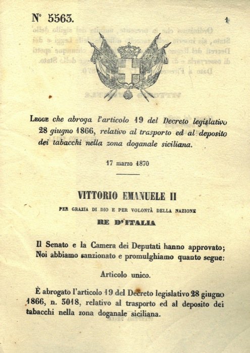 che abroga un articolo del Decreto legislativo relativo al trasporto …