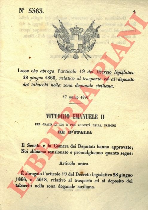 che abroga un articolo del Decreto legislativo relativo al trasporto …