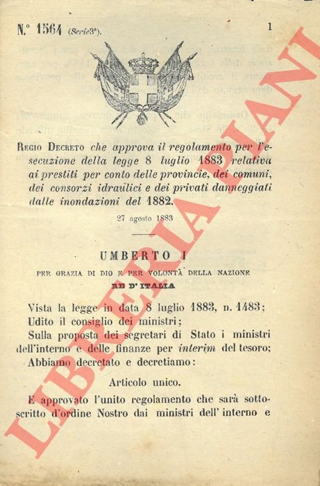 che approva il regolamento per l'esecuzione della legge relativa ai …