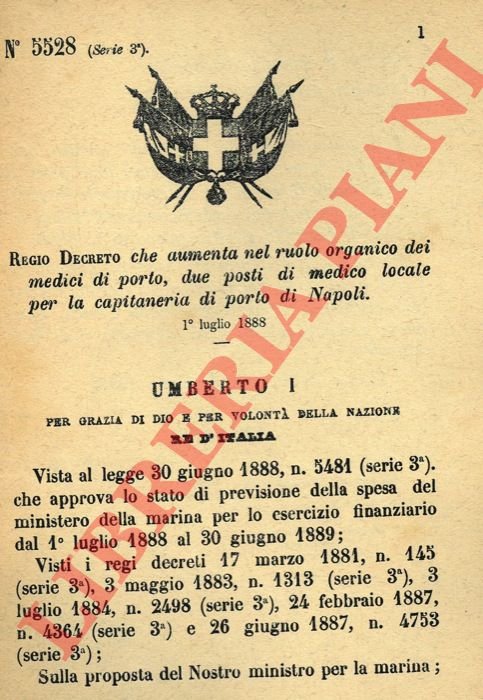 che aumenta nel ruolo organico dei medici di porto, due …