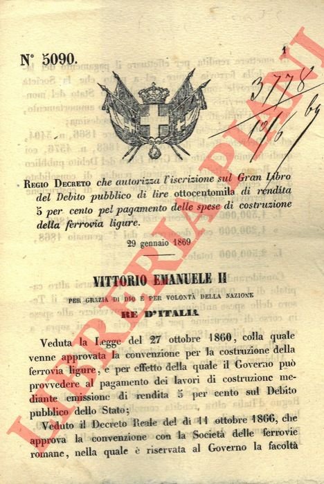 che autorizza l'iscrizione sul Gran Libro del Debito Pubblico di …