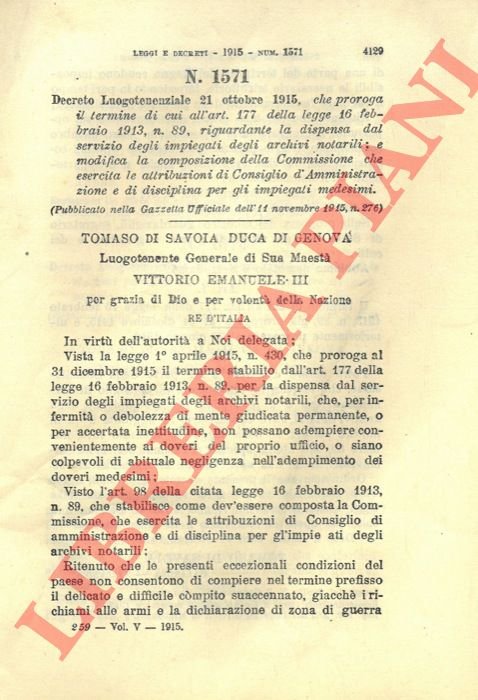 che proroga il termine di cui all'art. 177 della legge … | Immagine Gallery 3