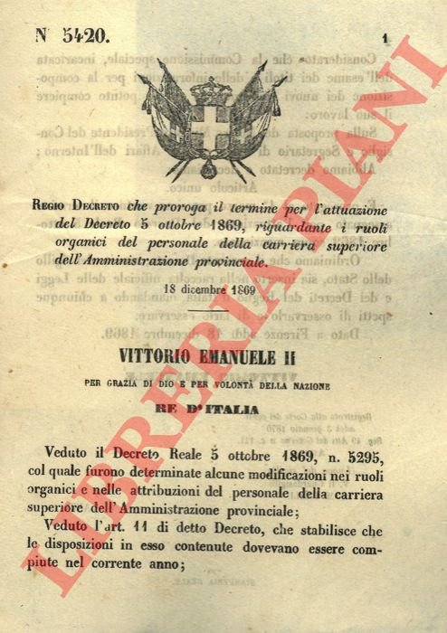 che proroga il termine per l'attuazione del Decreto riguardante i …