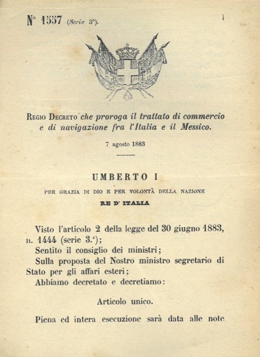 che proroga il trattato di commercio e di navigazione fra …