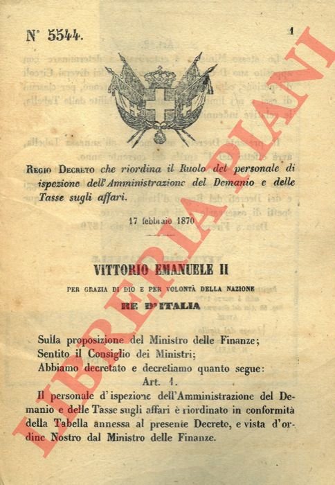 che riordina il ruolo del personale di ispezione dell'Amministrazione del …