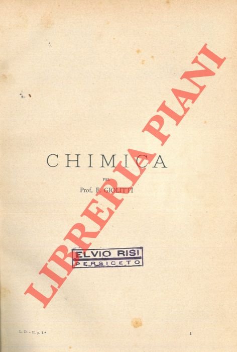 Chimica.
