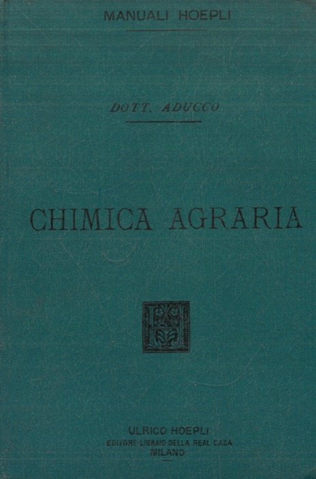 Chimica agraria.