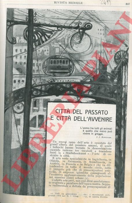 Città del passato e città dell'avvenire.
