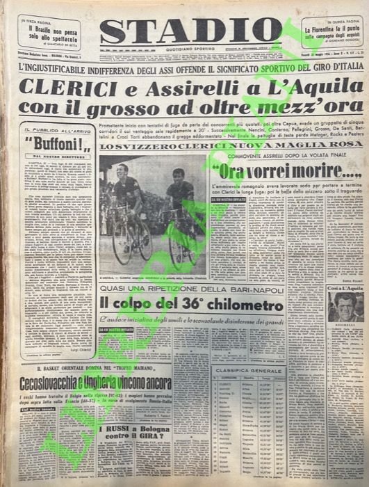 Clerici e Assirelli a l'Aquila con il grosso ad oltre …