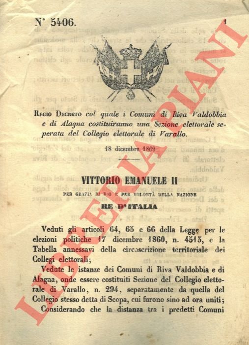 col quale i Comuni di Riva Valdobbia e di Alagna …