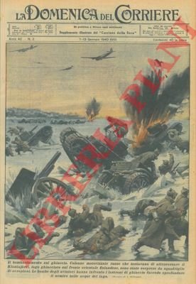 Colonne motorizzate russe che tentavano di attraversare un lago ghiacciato …