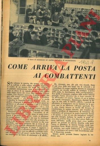 Come arriva la posta ai combattenti.