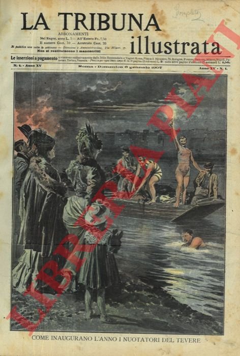 Come inaugurano l'Anno i nuotatori del Tevere.