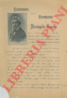 Comitato per le Onoranze ad Arcangelo Scacchi.