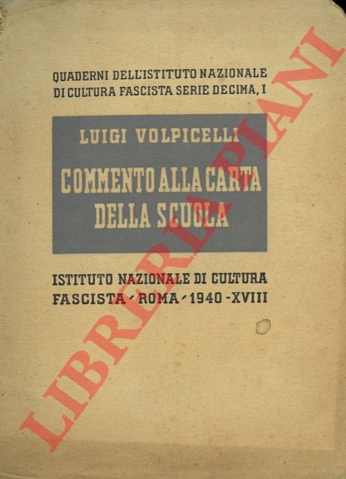 Commento alla Carta della scuola.