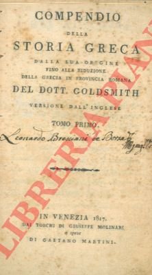 Compendio della storia greca dalla sua origine fino alla riduzione …