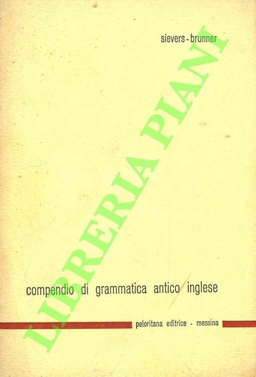 Compendio di grammatica antico inglese.