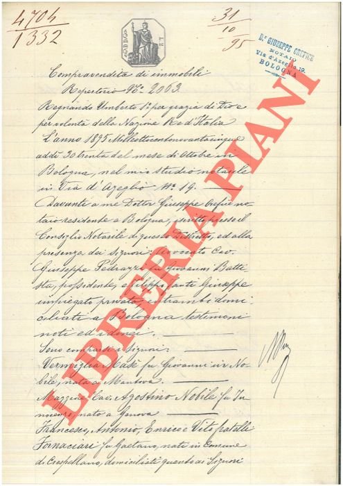 Compravendita di due fondi detti Cà Veronese e Cà Rustica … | Immagine Gallery 2