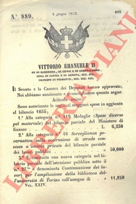 con cui si autorizzano spese straordinarie in aggiunta al bilancio …