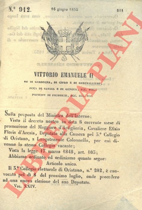 con cui si convoca il collegio elettorale di Oristano per …