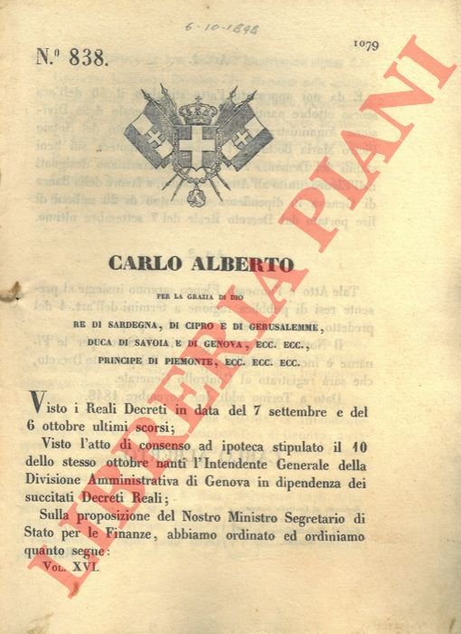 con cui si dà il consenso ad ipoteca sui beni …