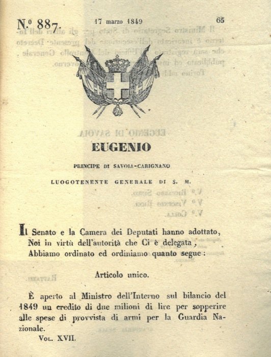 con cui si decide l'apertura di un credito di due …