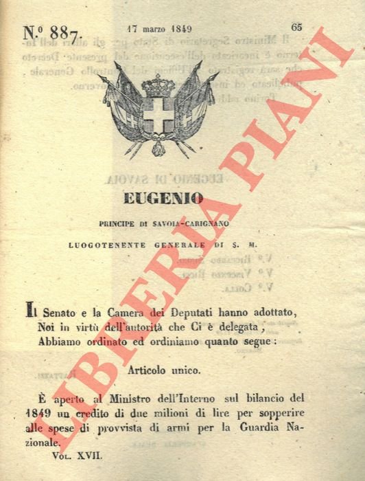 con cui si decide l'apertura di un credito di due …