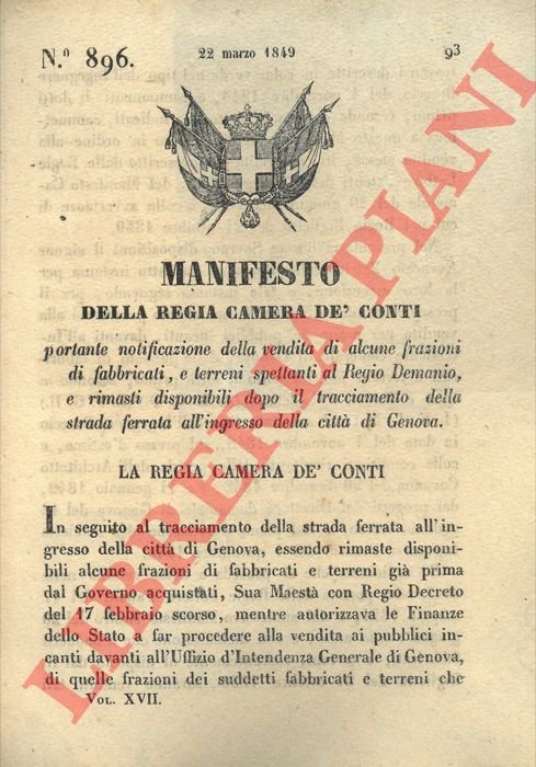 con cui si decide la vendita di alcune porzioni di …