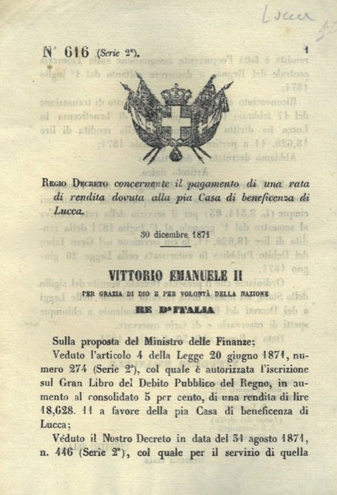 concernente il pagamento di una rata di rendita dovuta alla …