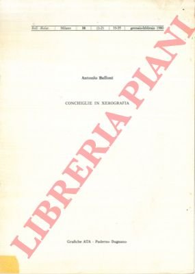 Conchiglie in xerografia.