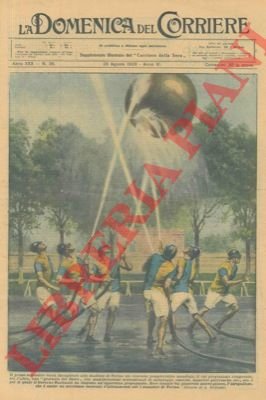 Concorso pompieristico mondiale, un piacevole nuovo gioco: l'idropallone.